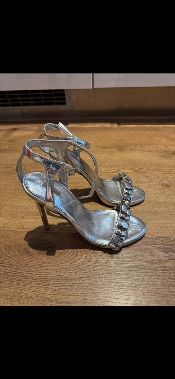Kurt Geiger Hakken Zilver Maat 40, Pumps, Overige kleuren, Ophalen of Verzenden, Gedragen