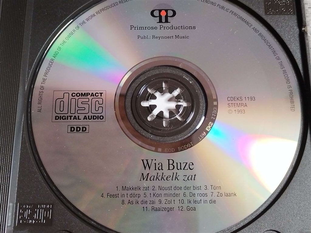Wia Buze ‎– Makkelk Zat, Cd's en Dvd's, Ophalen of Verzenden, Zo goed als nieuw, Levenslied of Smartlap
