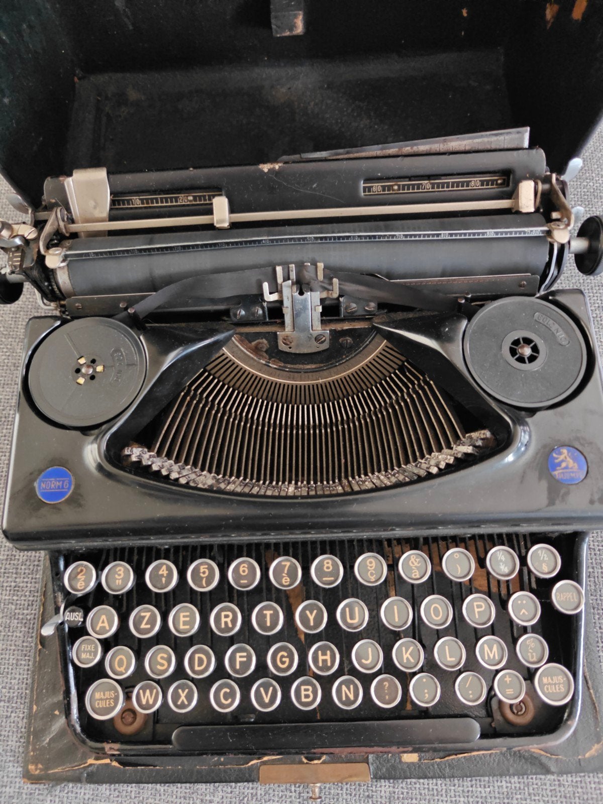 Vintage Normo 6 Typemachine, Antiek en Kunst, Antiek | Kantoor en Zakelijk, Ophalen of Verzenden