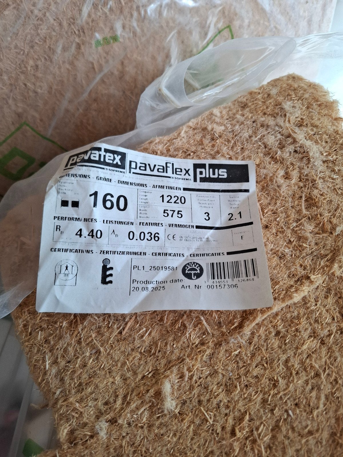 Pavaflex Plus isolatieplaten 160mm dik, Ophalen, 12 cm of meer, Nieuw, Minder dan 5 m²