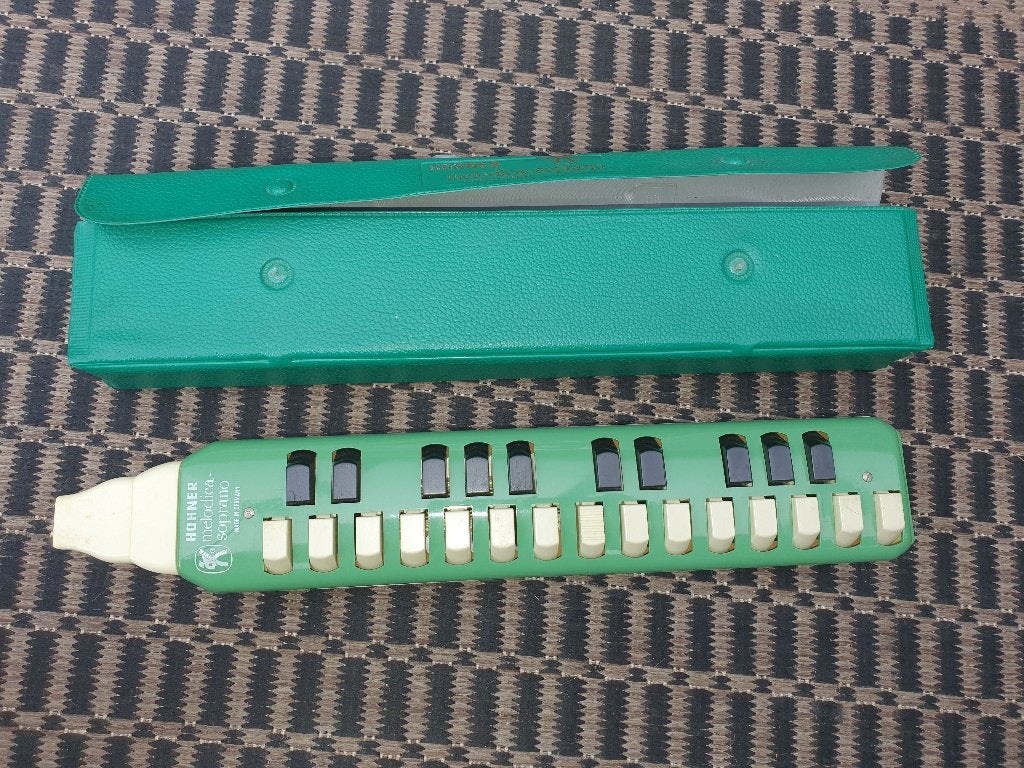 Hohner blokfluit melodica -soprano in prima staat, Ophalen of Verzenden, Gebruikt, Sopraan of Sopranino, Met koffer, hoes of etui