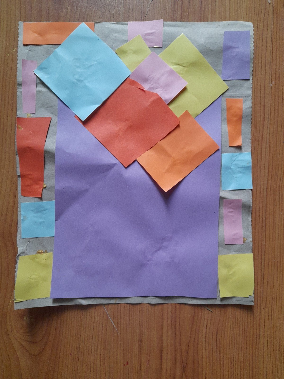 collage, Antiek en Kunst, Kunst | Schilderijen | Abstract, Ophalen of Verzenden