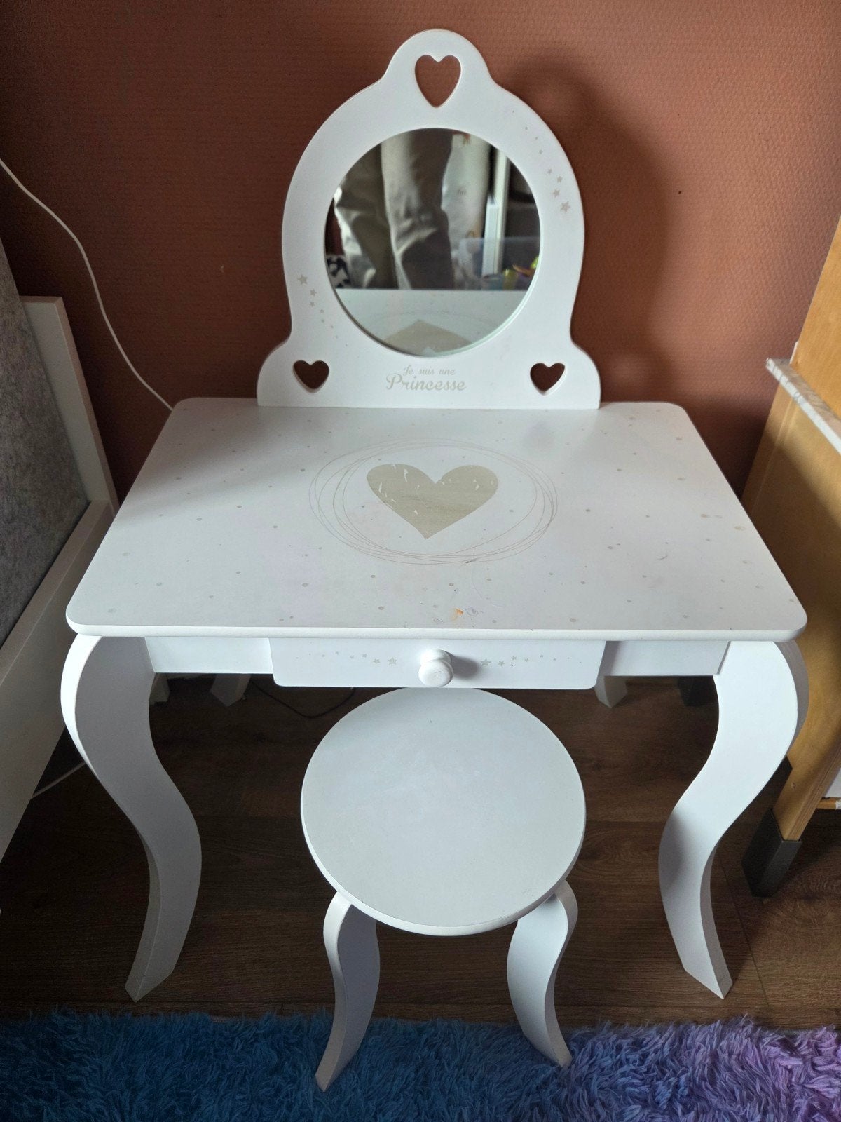 Witte kaptafel voor kleine prinsessen, Ophalen