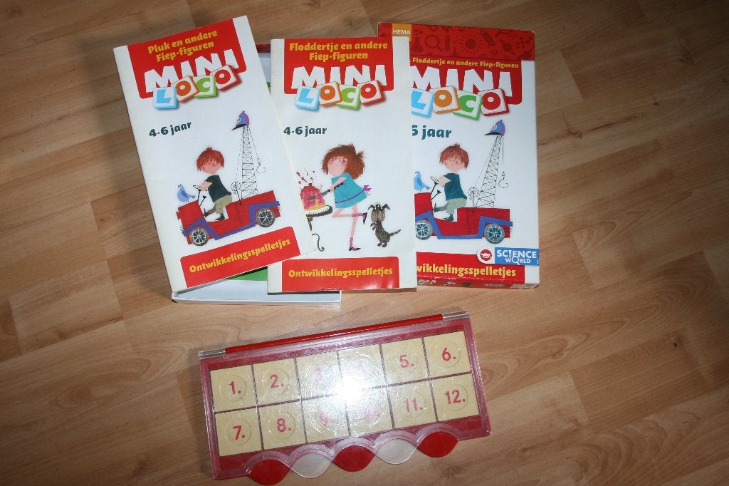 Loco Puzzelen met Pluk en Floddertje - compleet pakket, Ophalen of Verzenden, Gebruikt, Puzzelen