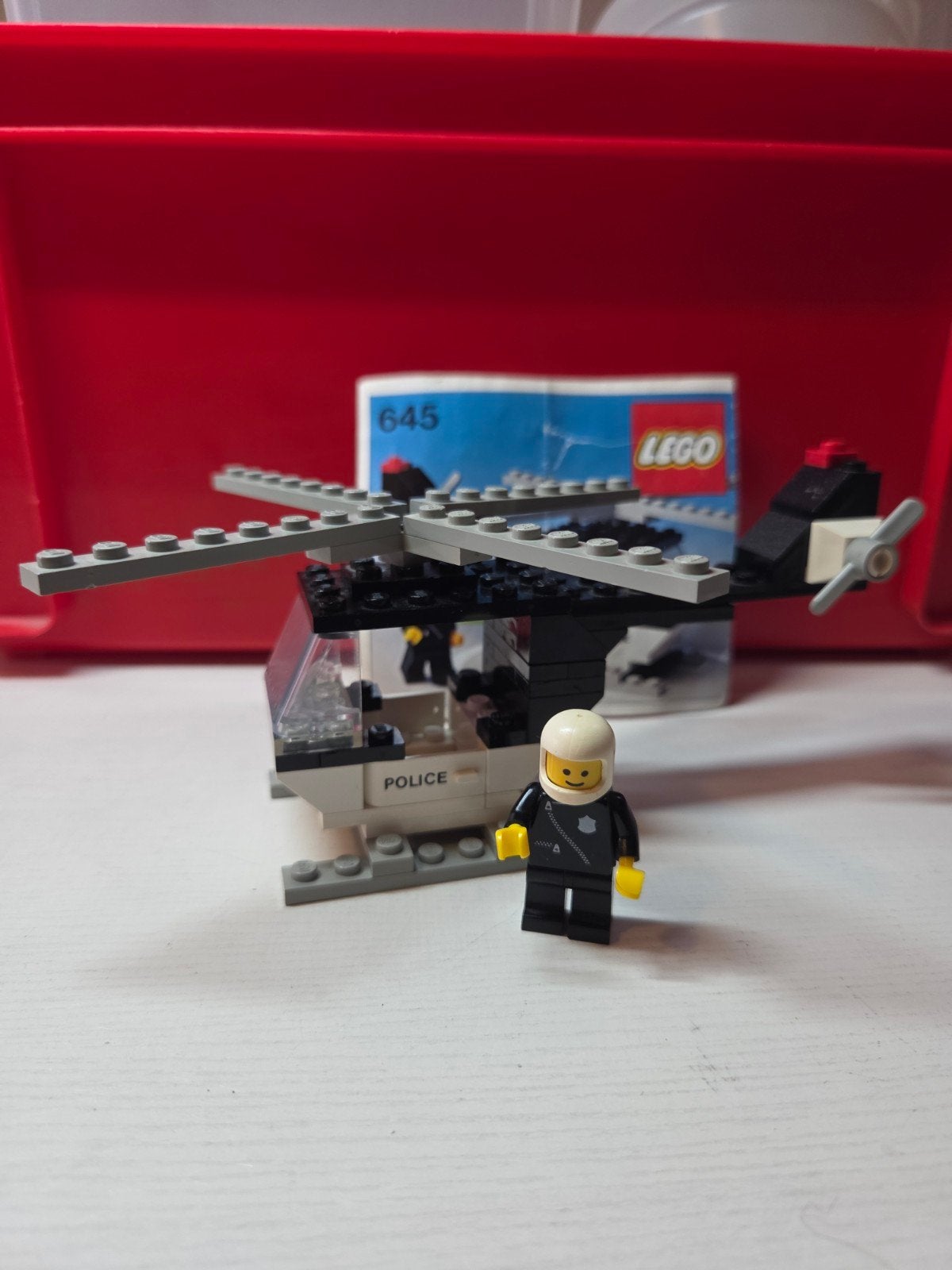 Lego 645 - Police helicopter, Kinderen en Baby's, Speelgoed | Duplo en Lego, Compleet, Gebruikt, Lego, Ophalen of Verzenden