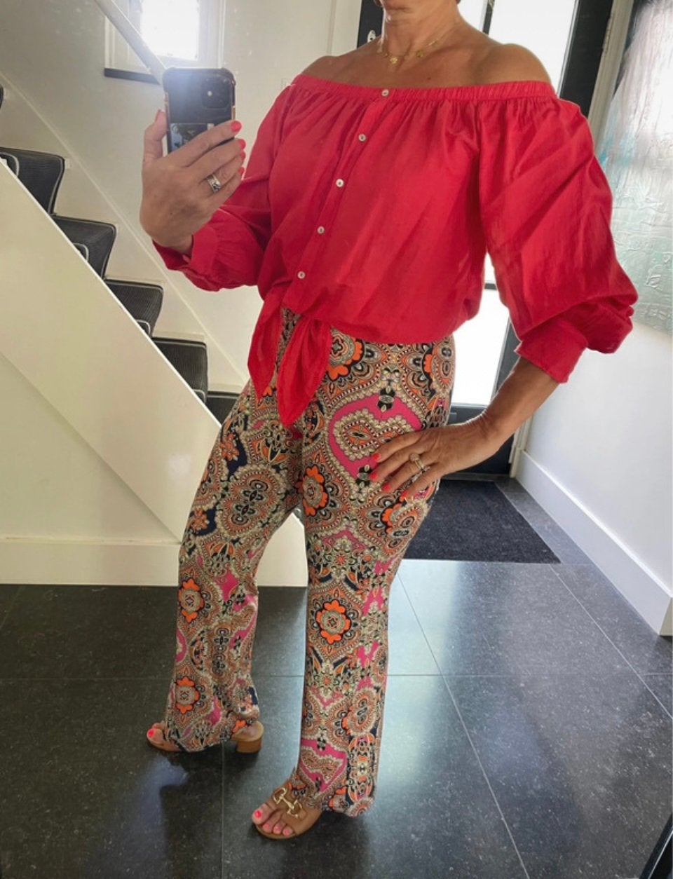 Au Soleil St. Tropez, prachtige stretch broek, S/M, Ophalen of Verzenden, Nieuw, Maat 38/40 (M), Lang