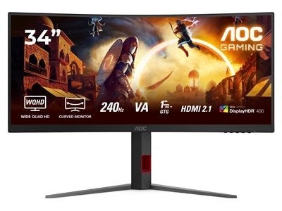 AOC CU34G4Z Ultrawide Curved QHD 240Hz Gaming | Retourdeal, Gaming, Curved, VA, Zo goed als nieuw