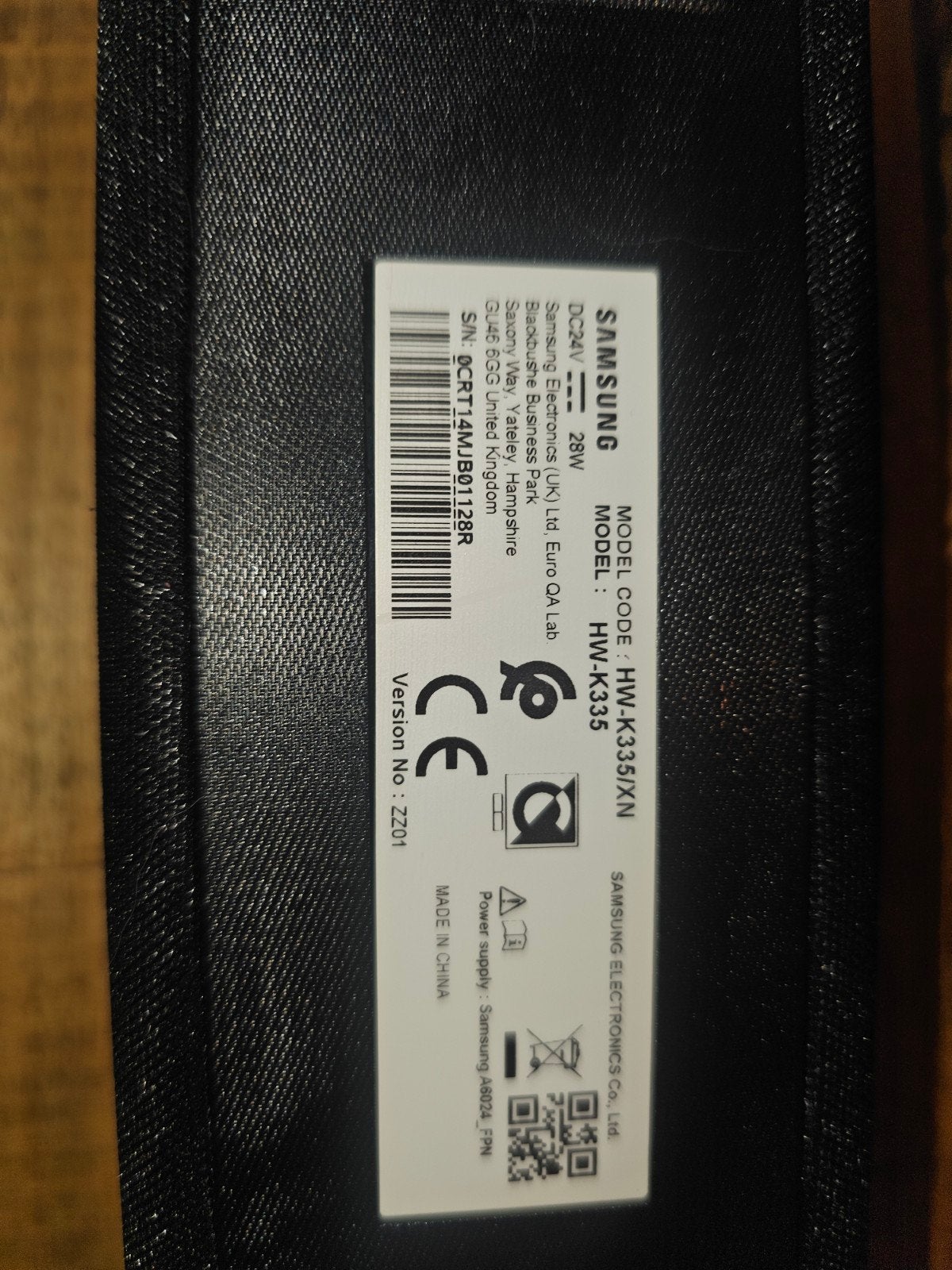 Foto 4 van Samsung Soundbar HW-K335/XN & subwoofer en afstandsbedienin