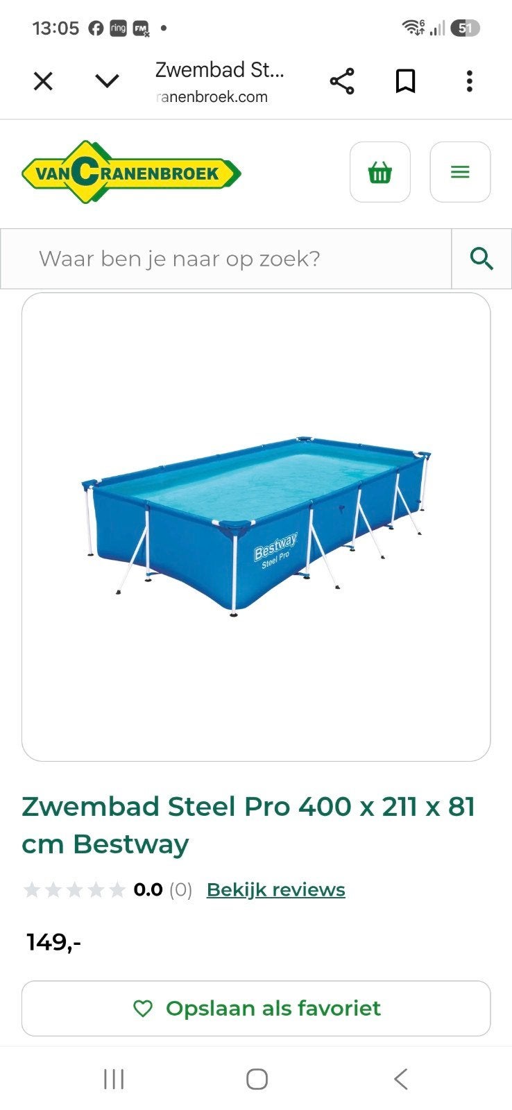 Zwembad 1x opgestaan, Tuin en Terras, Ophalen, Minder dan 80 cm, Zo goed als nieuw, Opzetzwembad