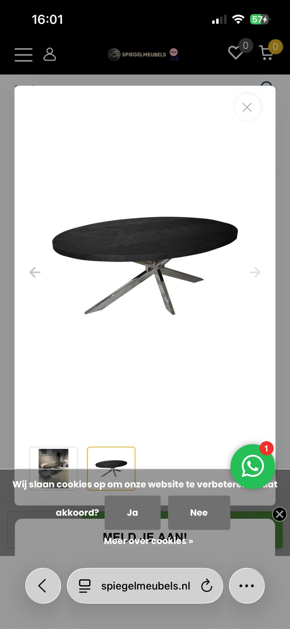 Moderne Eettafel Zwart Bonito Blad 200/220x100 cm, Overige materialen, 100 tot 150 cm, Ophalen of Verzenden, Vijf personen of meer