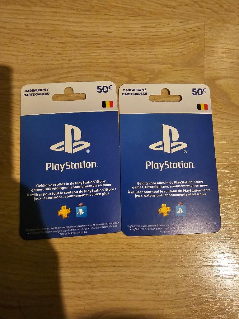 Playstation tegoed (België), Eén persoon, Cadeaubon