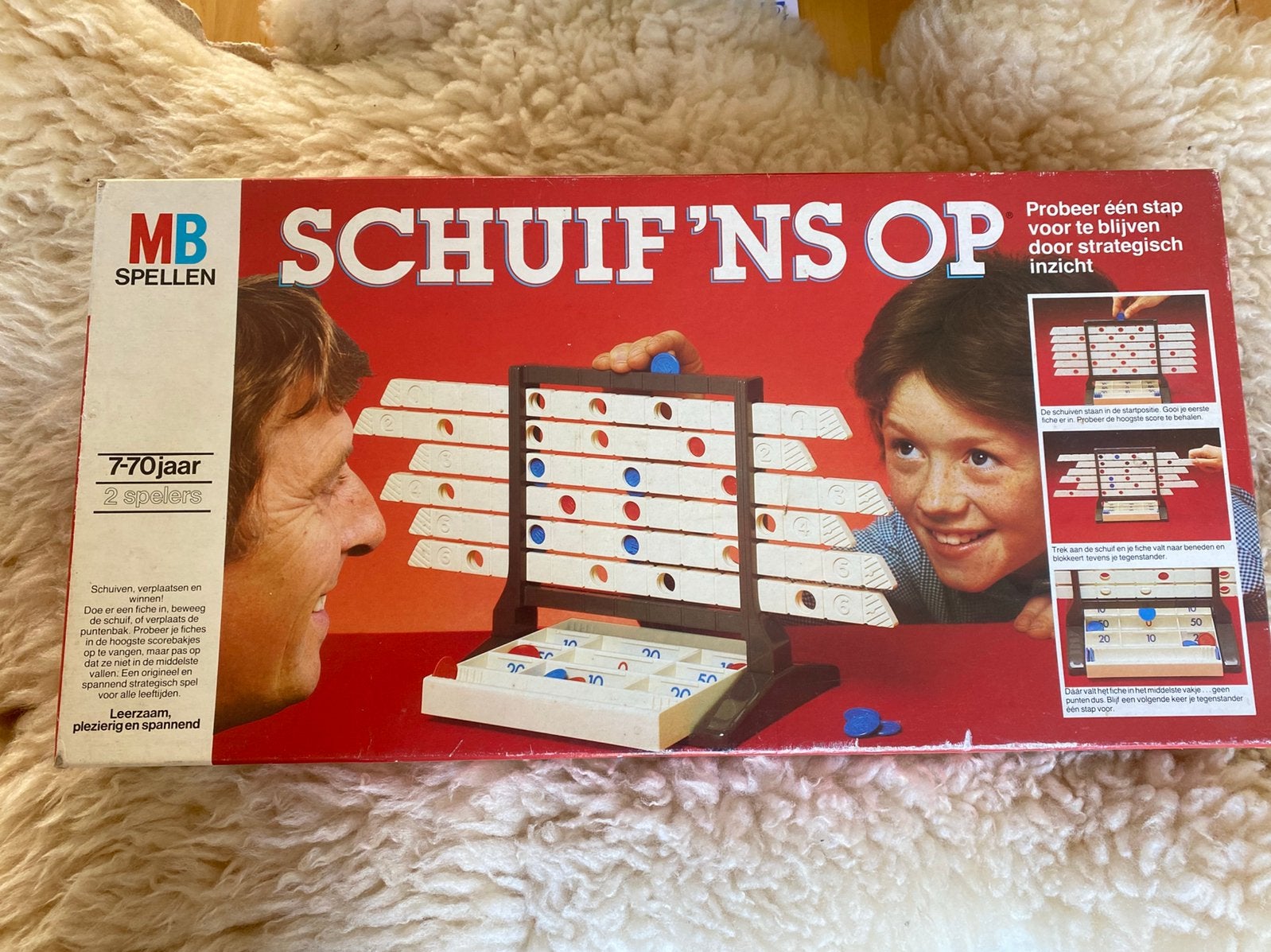 Vintage gezelschapsspel Schuif eens op uit 1981., Een of twee spelers, Ophalen of Verzenden, Zo goed als nieuw