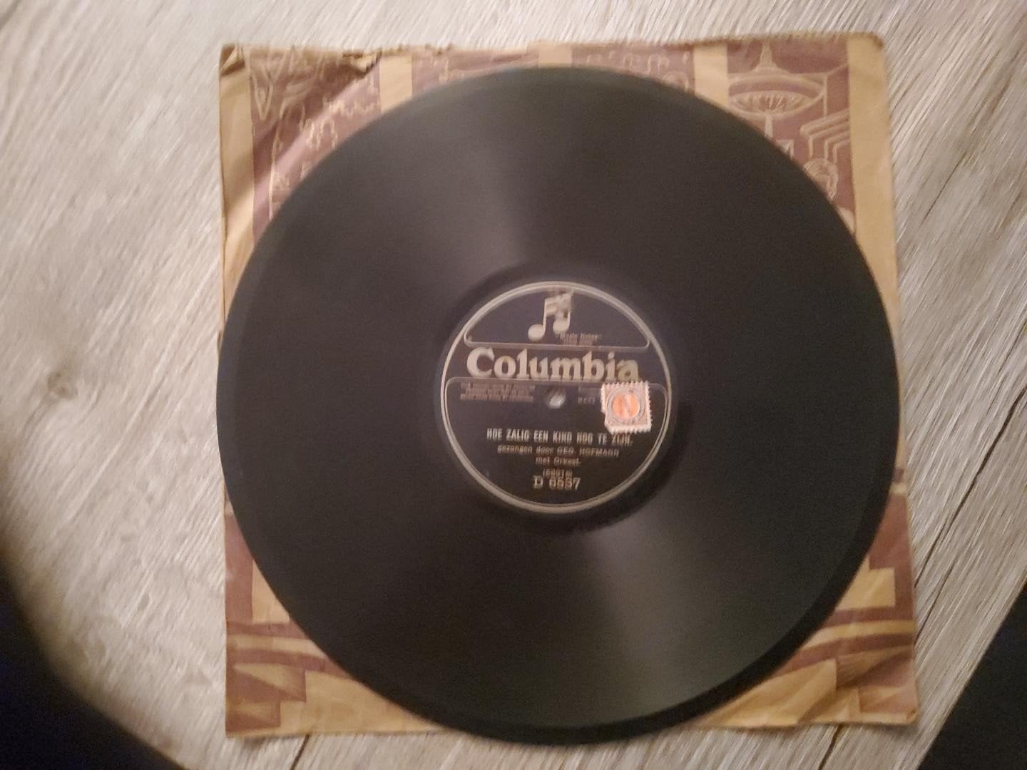 Columbia 78 toeren plaat - Hoe zalig een kind nog te zijn, Ophalen, Gebruikt, 10 inch, Overige typen