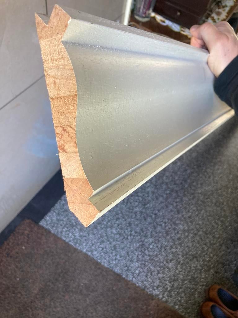Nieuwe klassieke gootlijst (antiek model uitvoering) grenen, Ophalen, Minder dan 50 cm, 200 cm of meer, Nieuw