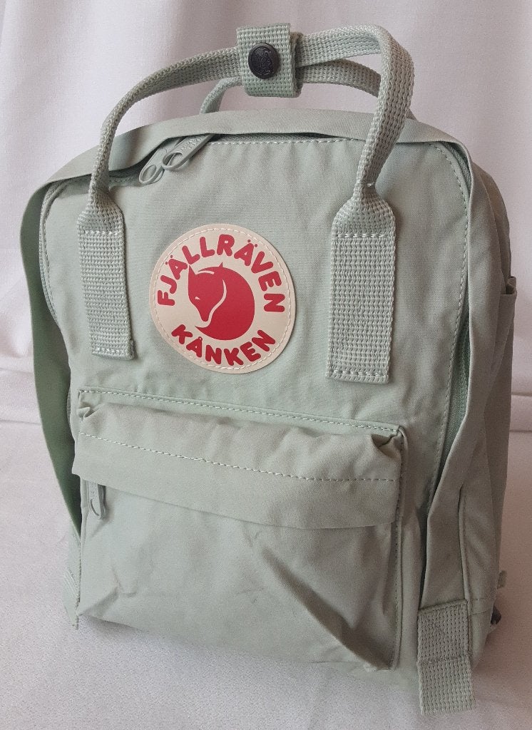 Fjallraven lichtgroene mini rugzak., Verzenden, Zo goed als nieuw, Overige merken, 30 tot 45 cm