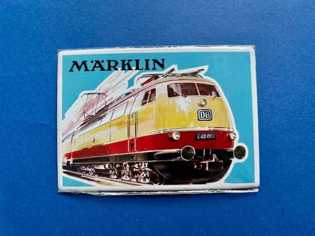 Marklin E 03 LOC schild - metaal   15x20cm, Wisselstroom, Ophalen of Verzenden, Märklin, Nieuw