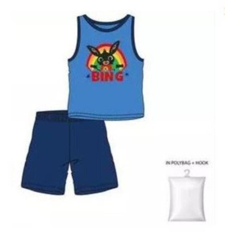 Bing Konijn Setje Blauw - Maat 104/110 - 110/116 - Katoen, Nieuw, Setje, Jongen, Bing