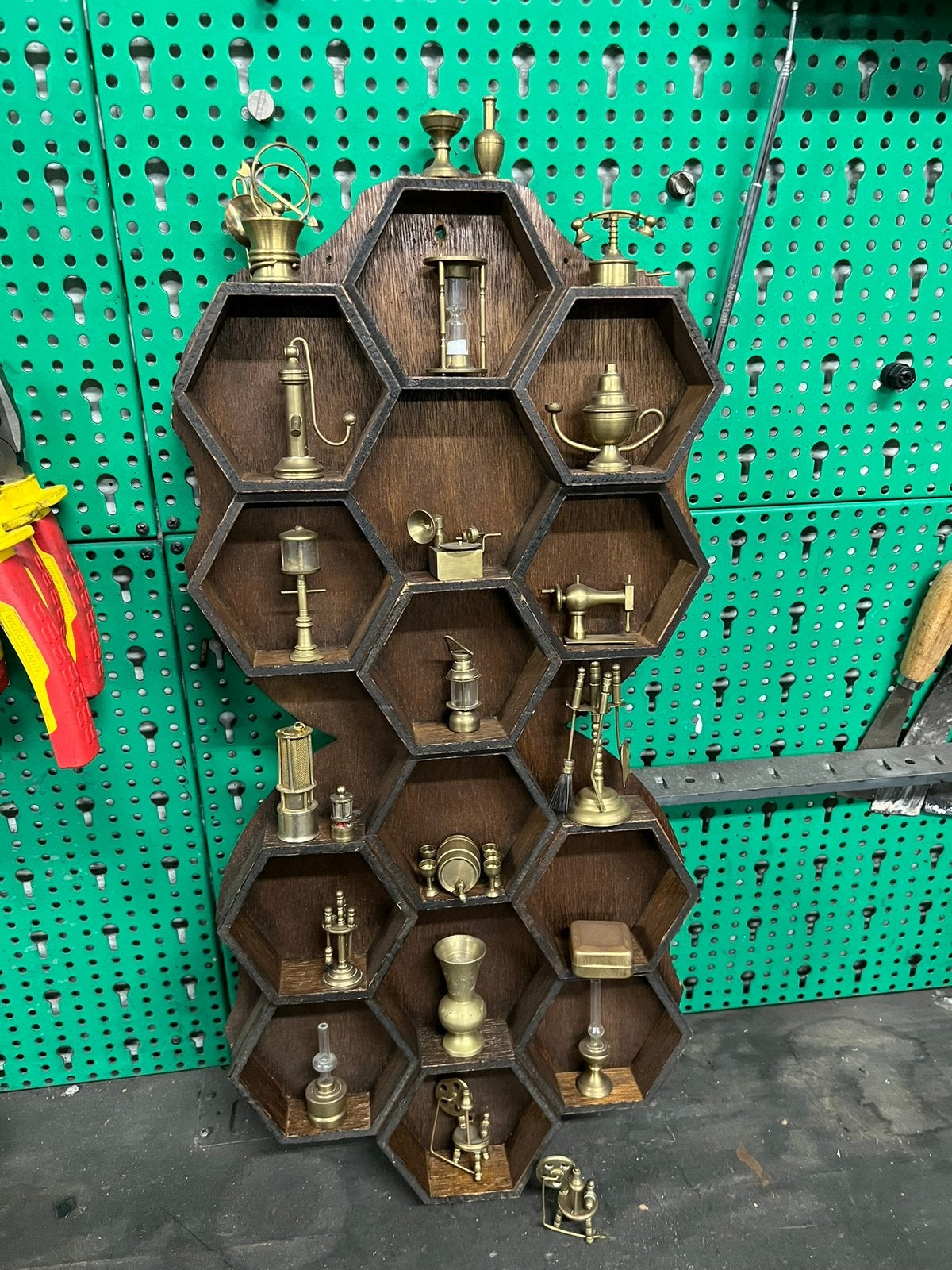Te koop messing beeldjes met lekkerbak messing miniatuur, Verzamelen, Ophalen of Verzenden, Zo goed als nieuw