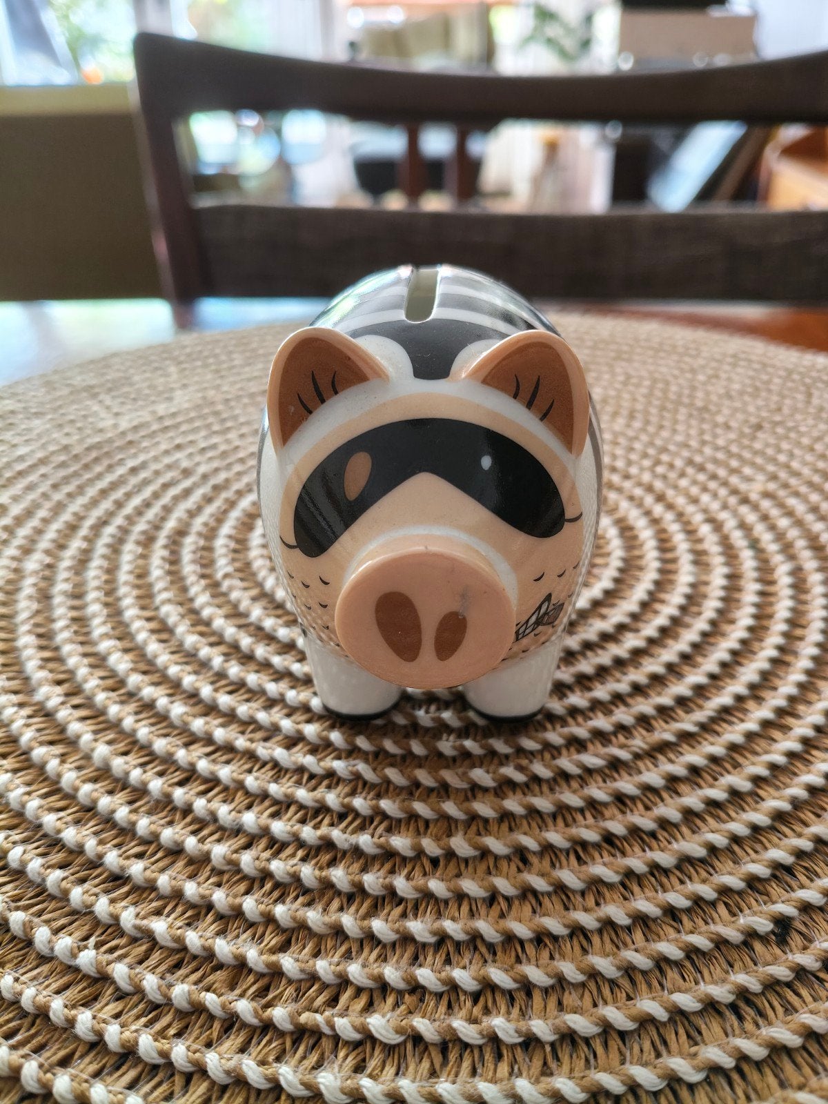 Ritzenhoff Mini Spaarvarken 'Bad Piggy/ Criminal Pig', Verzamelen, Spaarpotten, Ophalen of Verzenden, Zo goed als nieuw, Steen, Aardewerk of Keramiek
