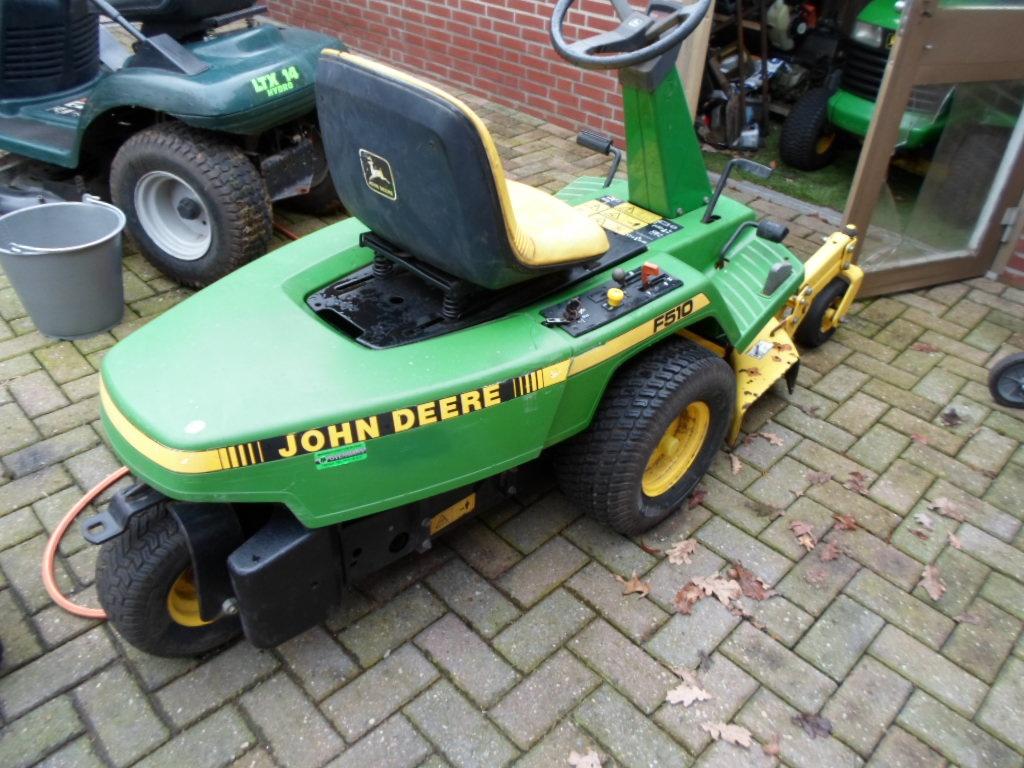 ZITMAAIER JOHN DEERE HYDROSTAAT  = 0630188794 =, Tuin en Terras, Zitmaaiers, Gebruikt, 90 tot 120 cm, Elektrische starter, Mulchfunctie