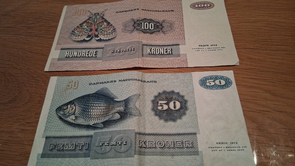 bankbiljetten Denemarken, Ophalen of Verzenden, Overige landen, Setje