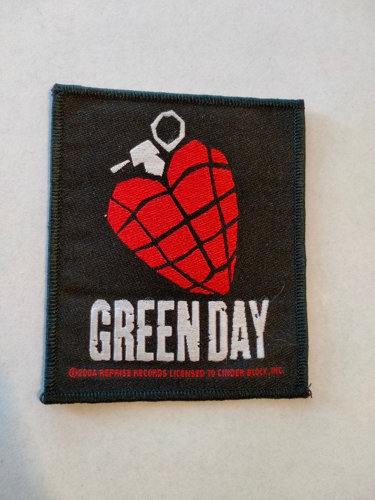 Greenday Green Day 2004 hardrock rock muziek kleding patch, Verzenden, Zo goed als nieuw, Kleding