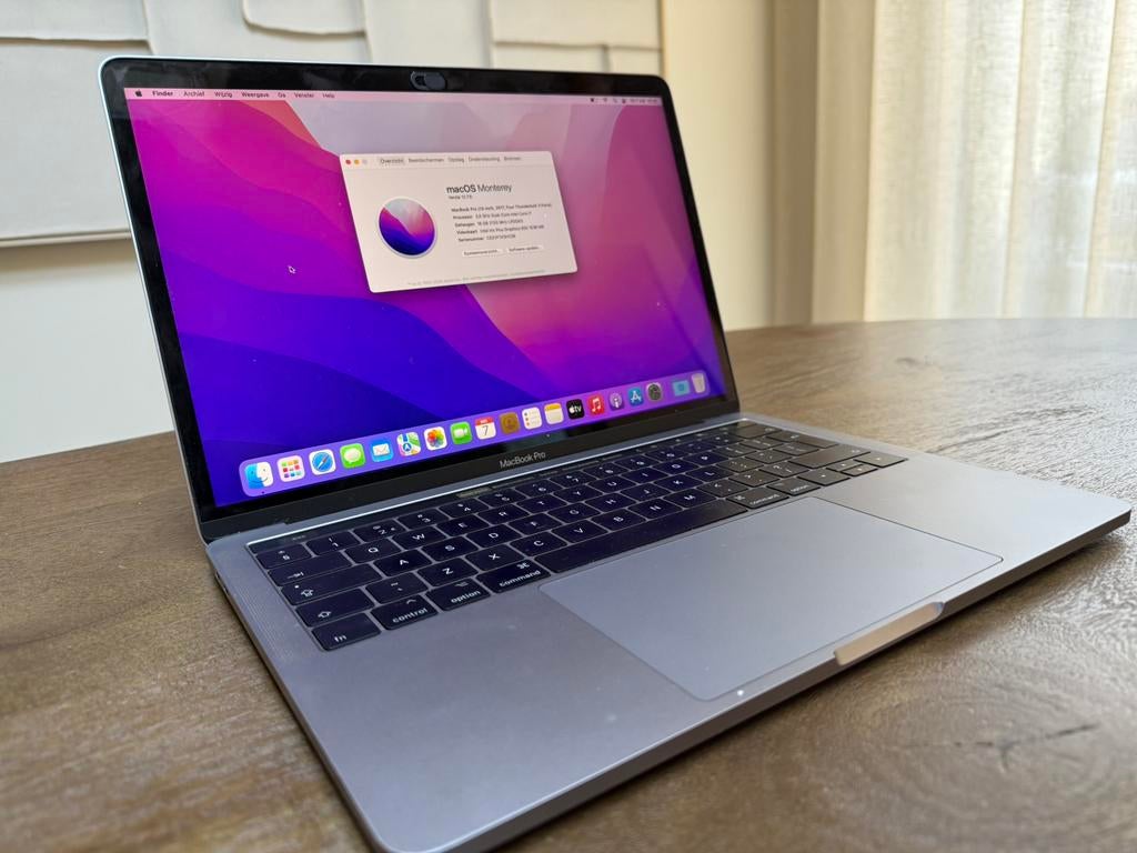 Apple MacBook Pro 13 Retina 2017 | i7 | 16GB RAM | Touch Bar, Computers en Software, Apple Macbooks, 2 tot 3 Ghz, Qwerty, 13 inch