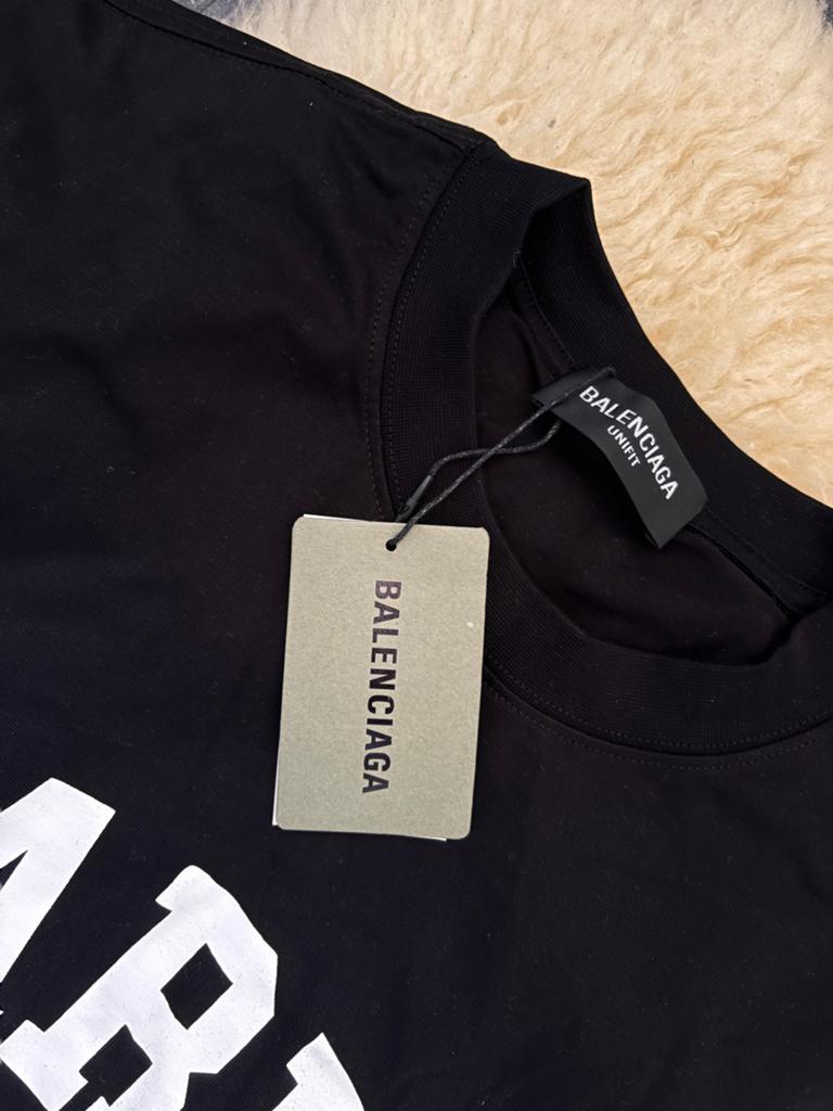 Balenciaga Paris T-shirt Zwart - Oversized M/L, Kleding | Heren, T-shirts, Ophalen of Verzenden, Zo goed als nieuw, Maat 48/50 (M)