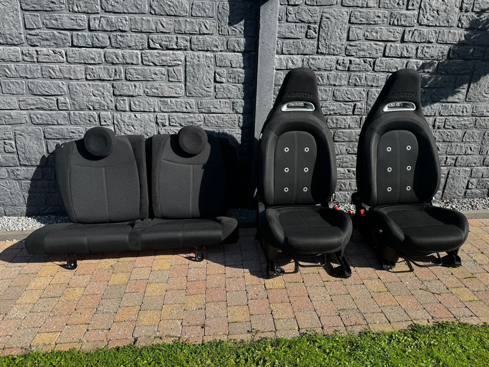 Abarth 500/595/695 Voor- en Achterstoelen Set, Ophalen, Gebruikt, Fiat