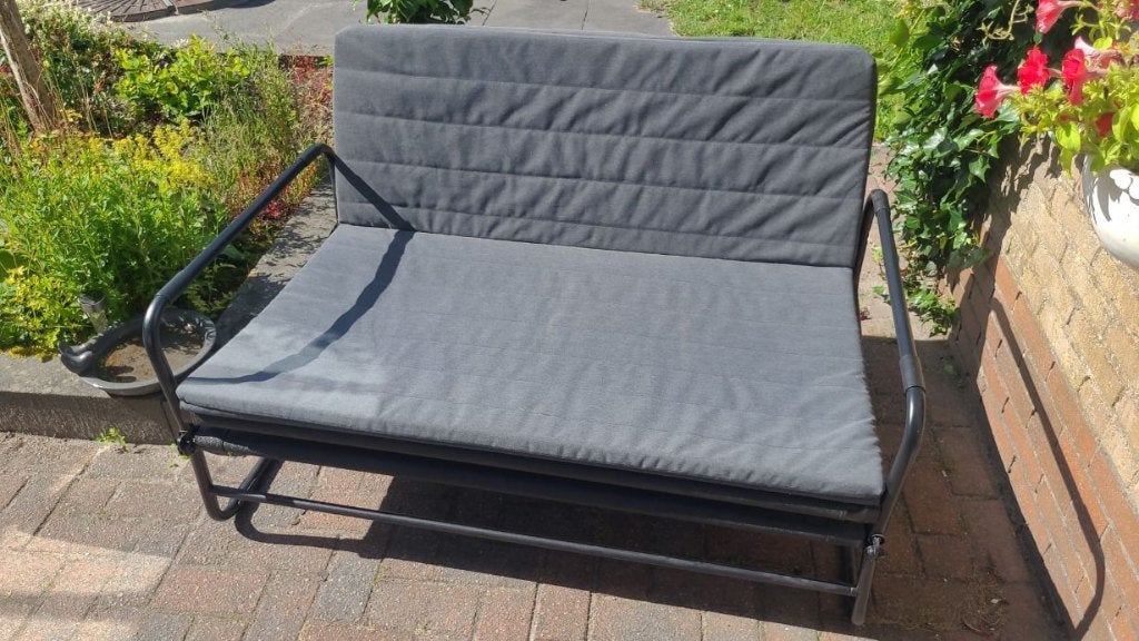 ikea logeerbankje/ bed compleet, Ophalen, Eenpersoons, Wit, Zo goed als nieuw