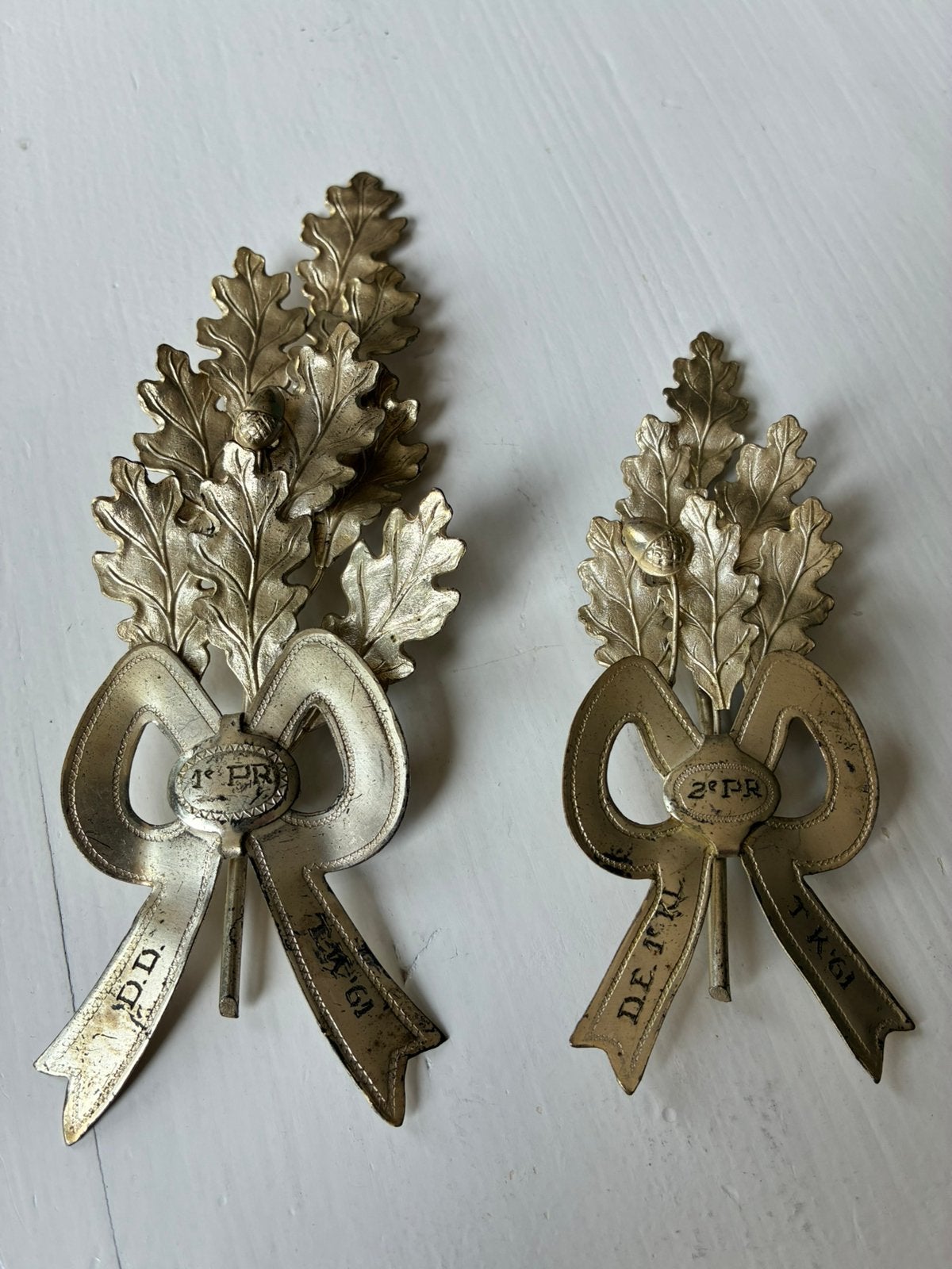 Kaatsprijs kaatswedstrijd prijs trofee eikenblad 1961 Fries, Ophalen of Verzenden