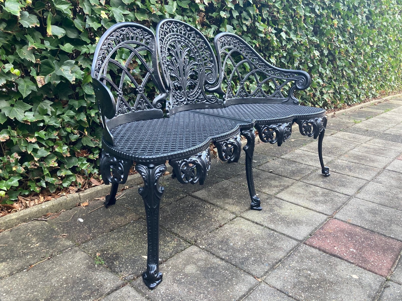 Tuinbank parkbank giet aluminium, 2 zitplaatsen, Ophalen of Verzenden, Bank, Nieuw
