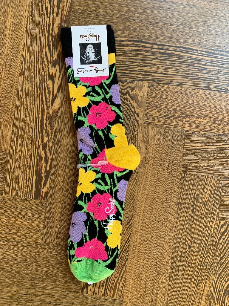 Happy Socks sokken Andy Warhol: Flower - maat 41-46, Kleding | Heren, Sokken en Kousen, Overige kleuren, Ophalen of Verzenden