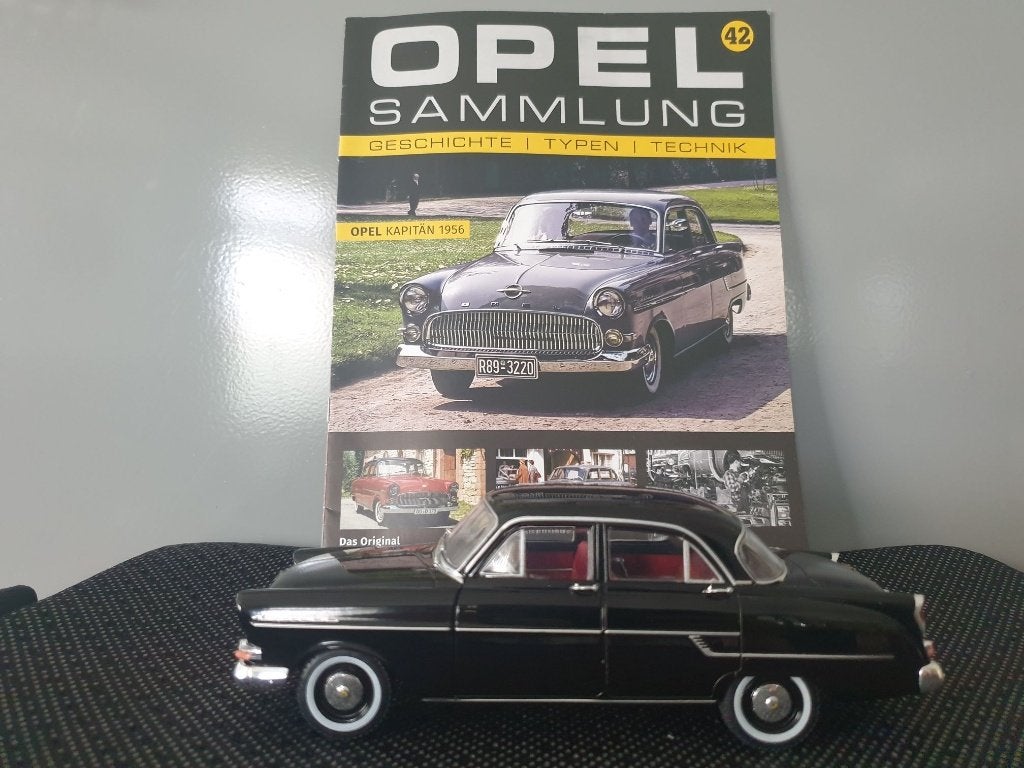 Opel Kapitän 1956 1:24 Hachette Opel Sammlung, Hobby en Vrije tijd, Ophalen of Verzenden, Nieuw, Auto, Overige merken