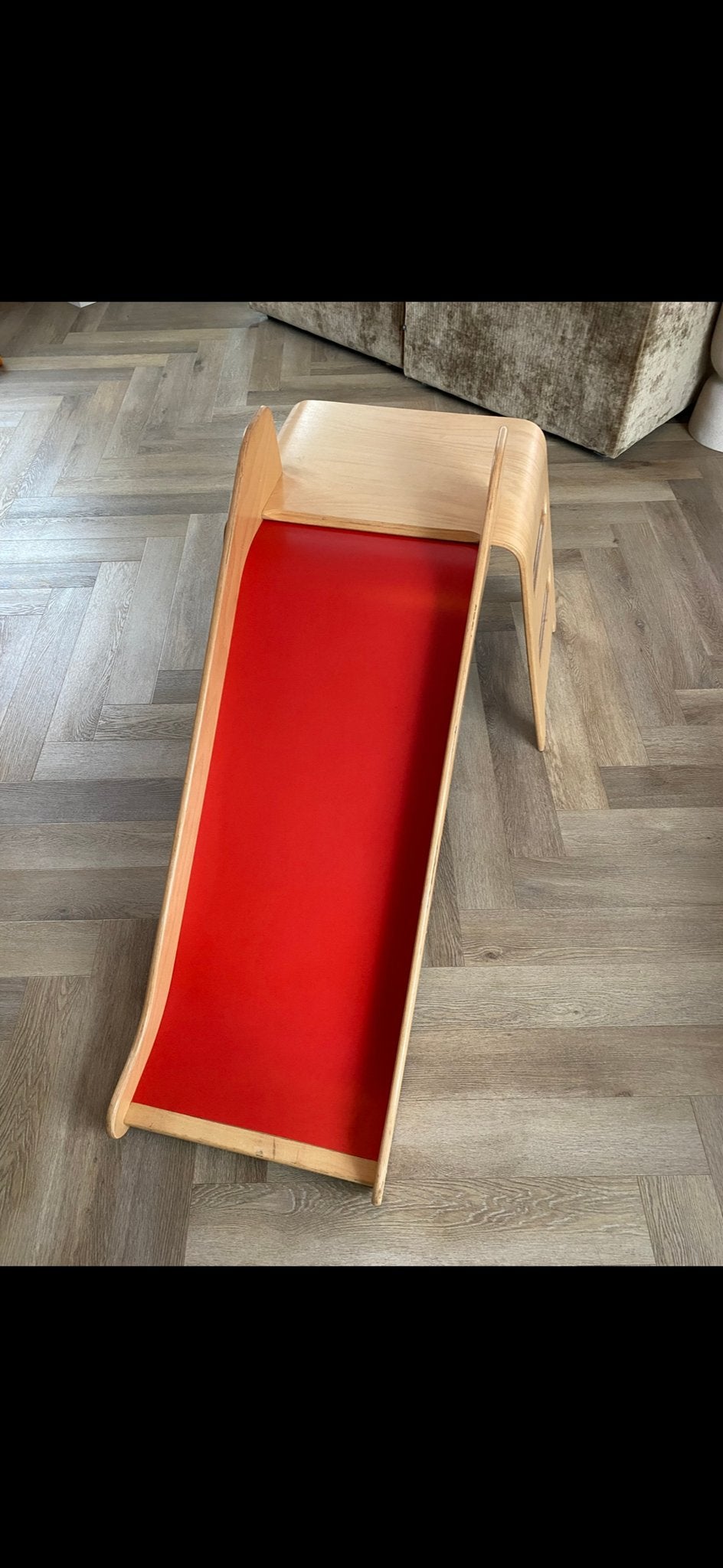 IKEA VIRRE Glijbaan - Rood/Beukenfineer, Kinderen en Baby's, Ophalen, Zo goed als nieuw, Glijbaan