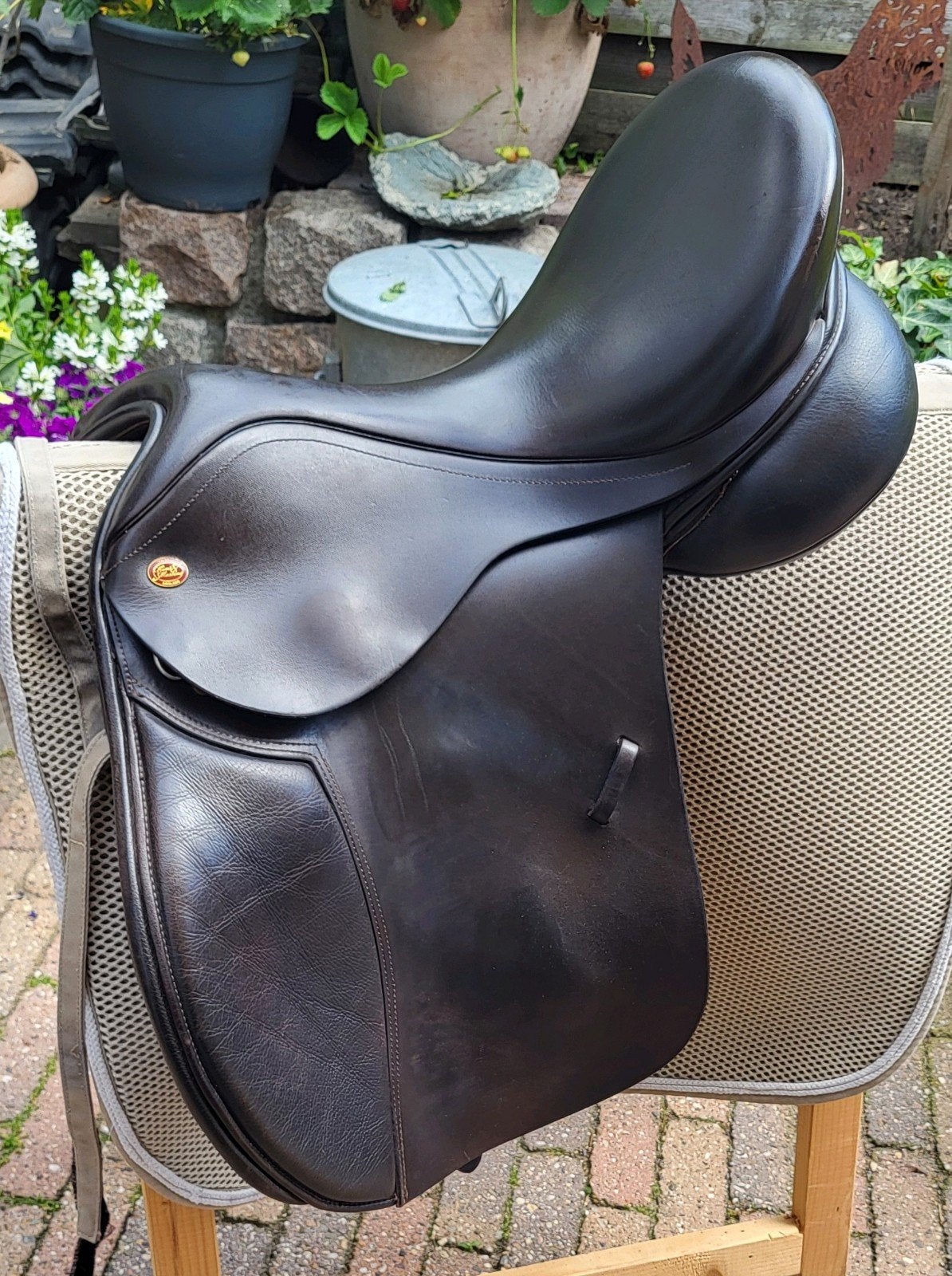 Kent en masters vz zadel 17 inch bruin, Dieren en Toebehoren, Ophalen, Dressuur