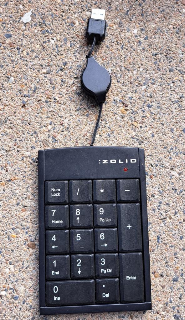 Zolid USB Numeriek Toetsenbord - Compact & Draagbaar, Gebruikt, Numeriek, Ophalen of Verzenden, Zolid