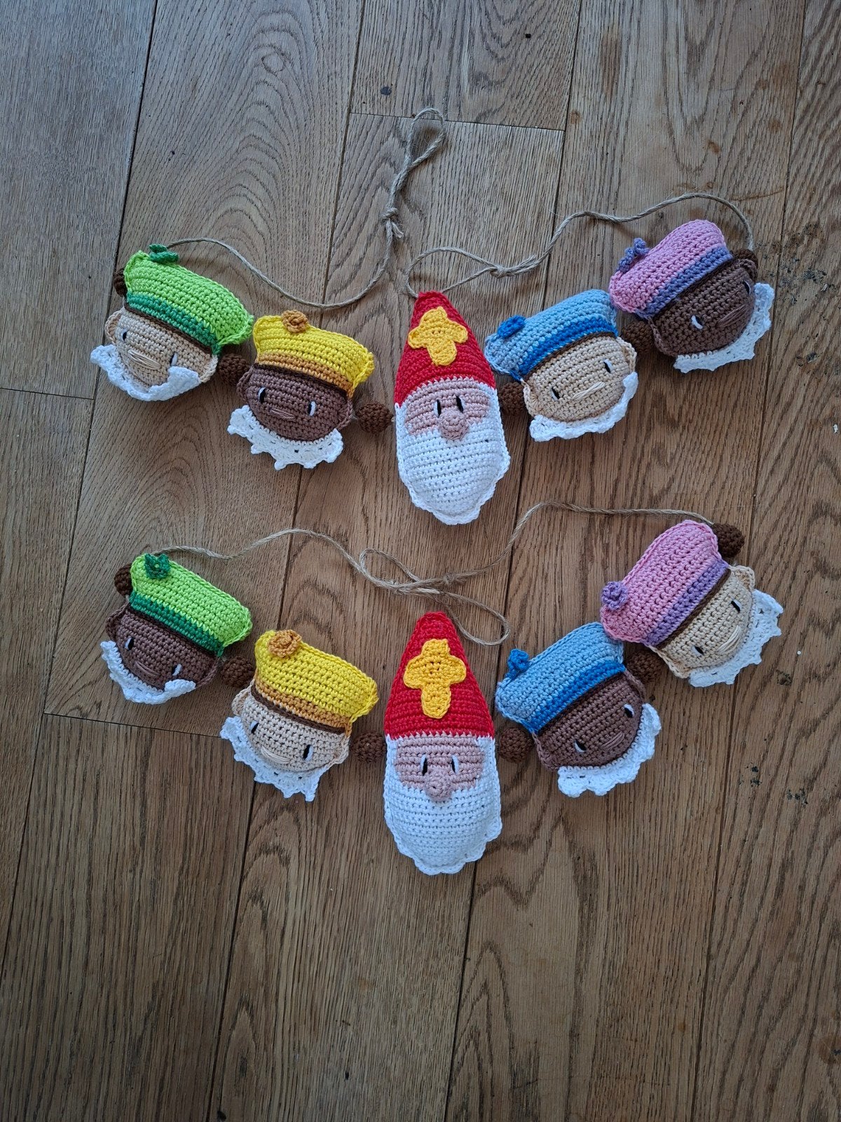 Sinterklaas slinger handgemaakt, Ophalen of Verzenden, Nieuw, Wanddecoratie