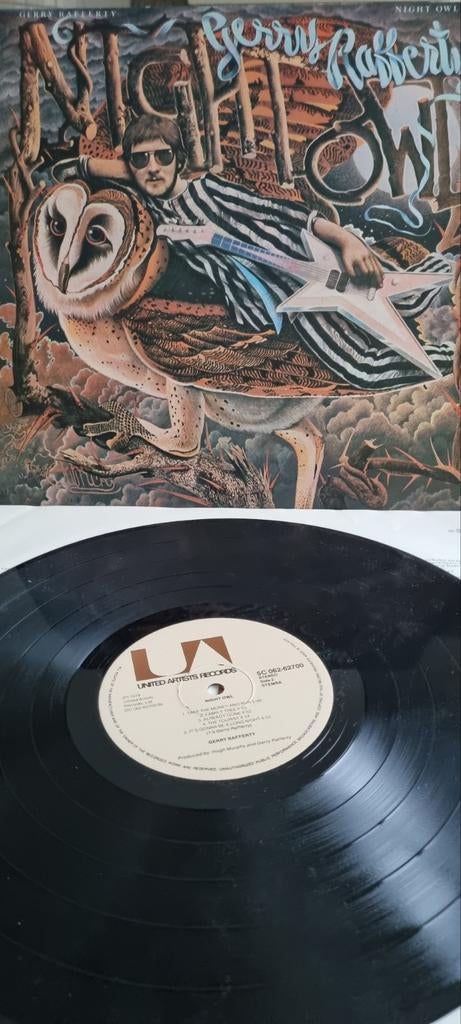 Gerry Rafferty - Night Owl LP (1979) - Pop Rock Vinyl, Gebruikt, Originele persing, Ophalen of Verzenden, 1970 - 1979