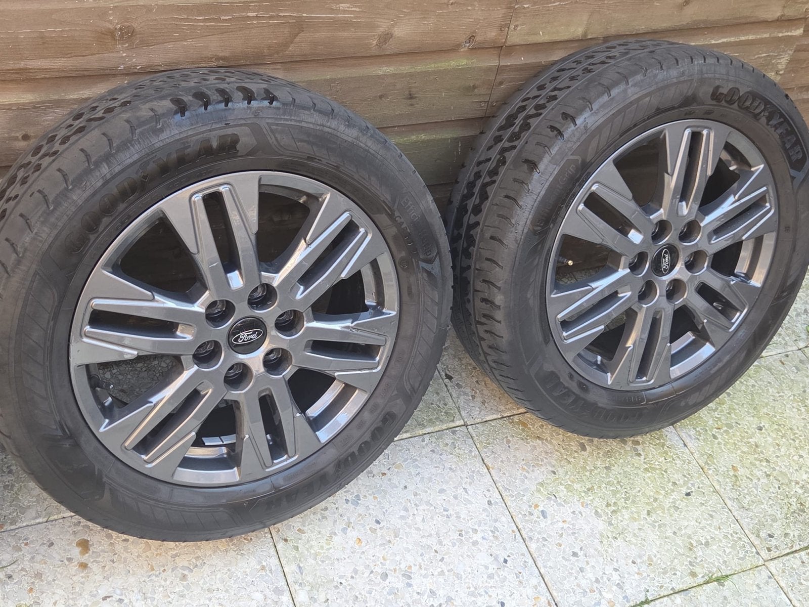 17 inch originele Ford velgen met Goodyear banden, Ophalen, Gebruikt, Banden en Velgen, 17 inch
