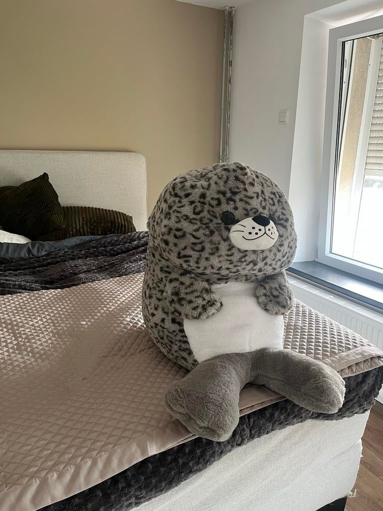 Grote zachte zeehond knuffel, Overige merken, Overige karakters, Overige typen, Grijs