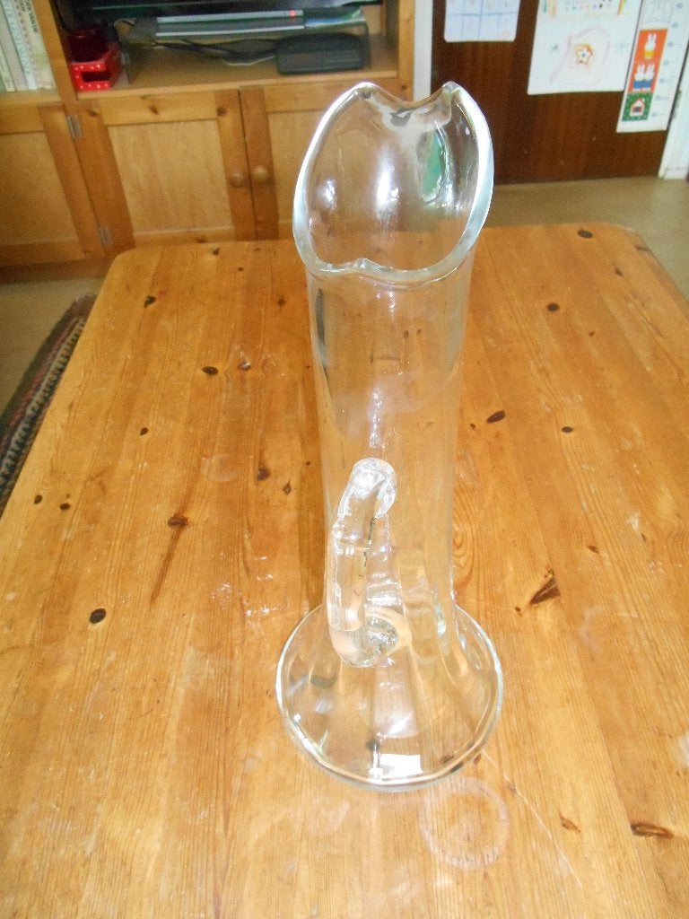 Glazen karaf, schenkkan, vaas, Gebruikt, Ophalen of Verzenden, Glas, 40 cm