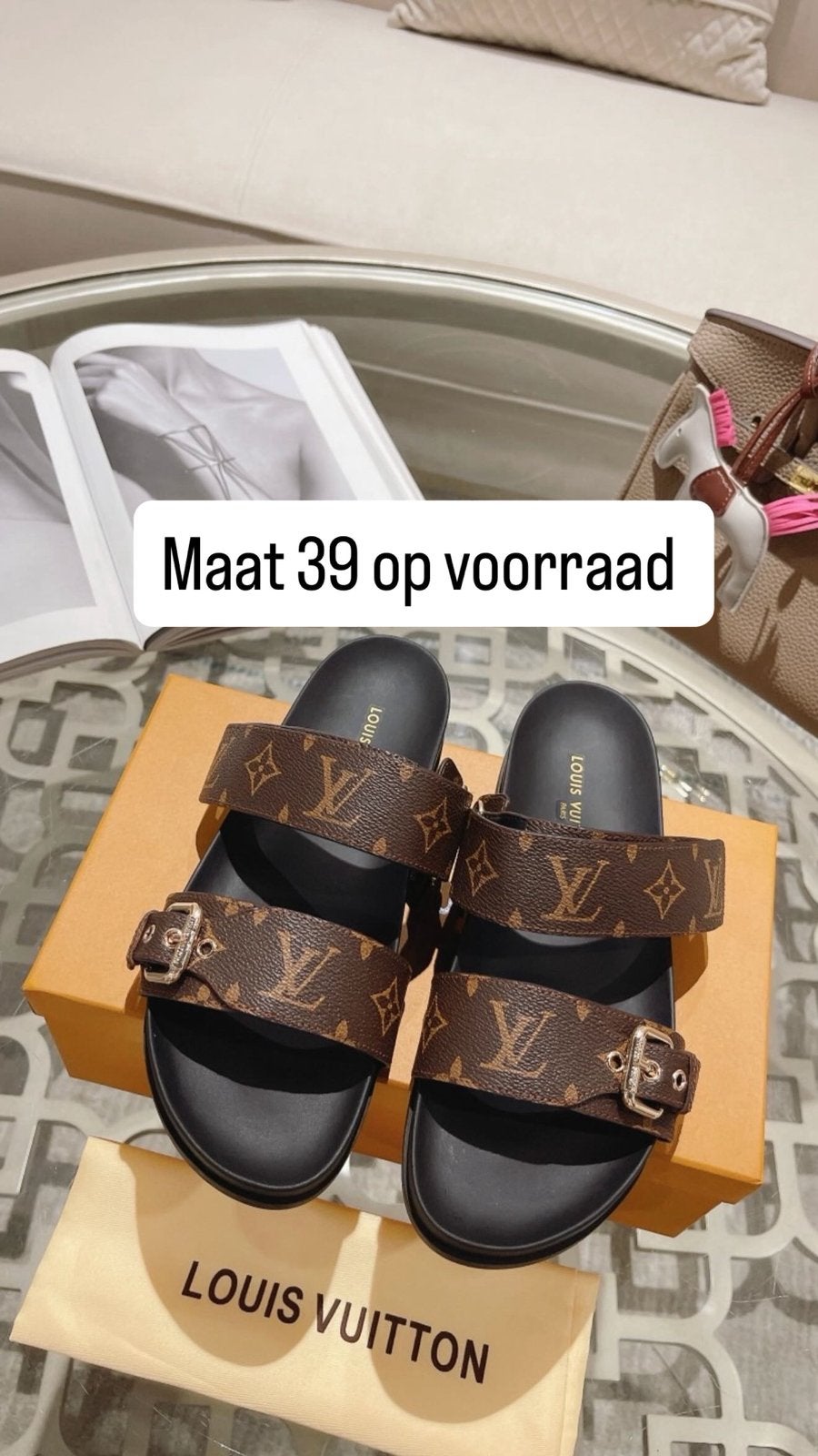 Slippers lv, Verzenden, Zo goed als nieuw, Meisje, Overige typen