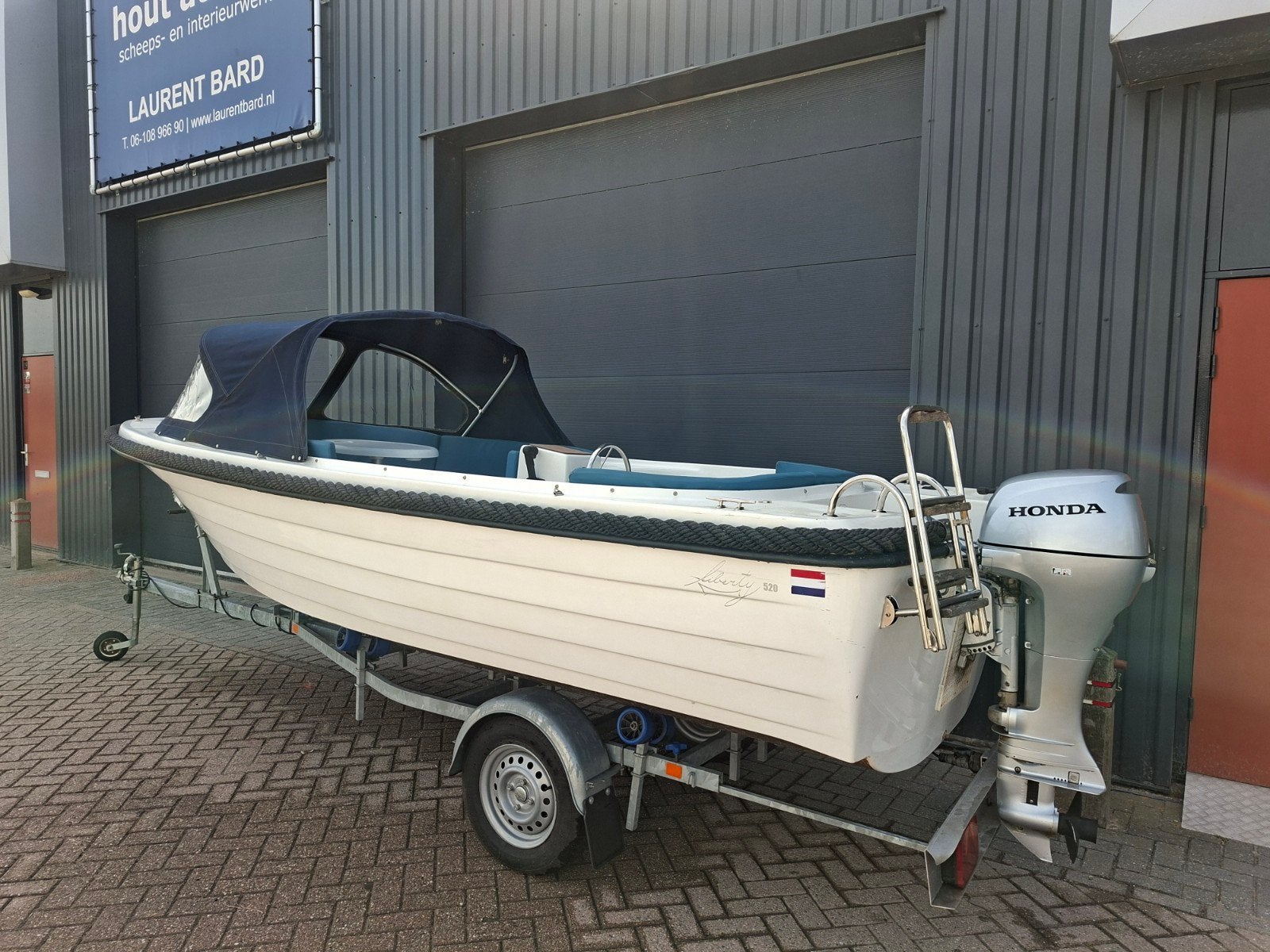 Prachtige Liberty 520 + Honda 10PK 4 Takt *2016*, Watersport en Boten, Sloepen, Consoleboot, Gebruikt, Ophalen of Verzenden, Buitenboordmotor