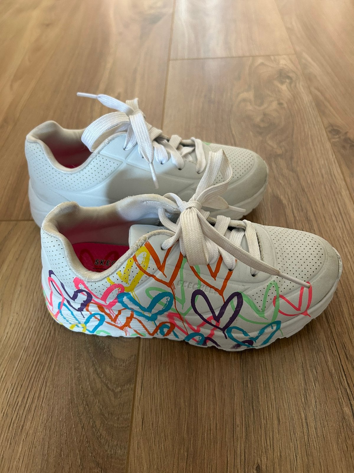 Skechers hartjes maat 31, Ophalen of Verzenden, Gebruikt, Overige typen, Overige merken