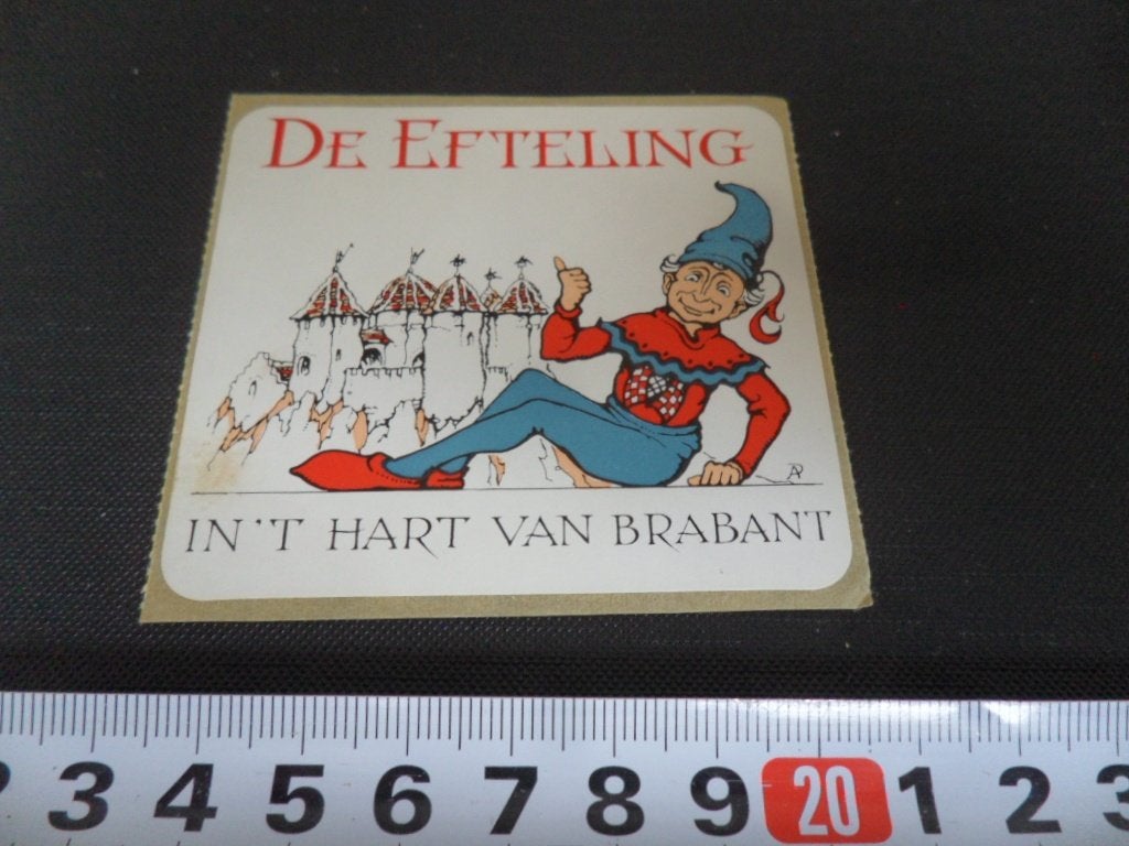 sticker DE EFTELING in 't hart van brabant - kaatsheuvel, Ophalen of Verzenden, Zo goed als nieuw