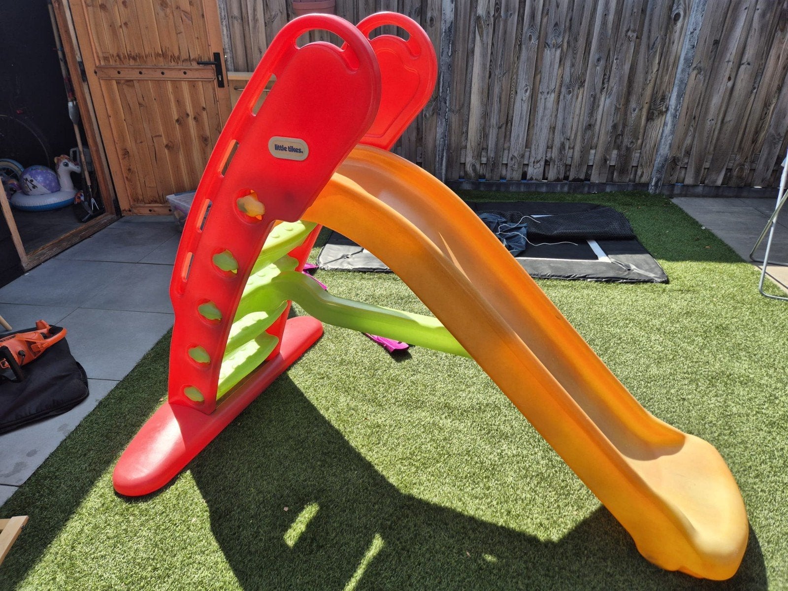 Little Tikes Glijbaan Groot - Plateau 95cm, Glijdeel 180cm, Ophalen, Gebruikt