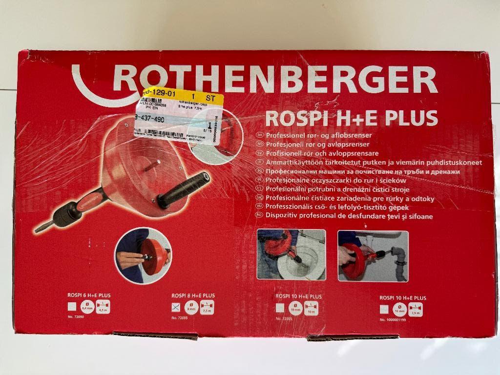 Rothenberger 72095 ROSPI 8 H+E Plus Ontstopper gereedschap, Ophalen, Zo goed als nieuw