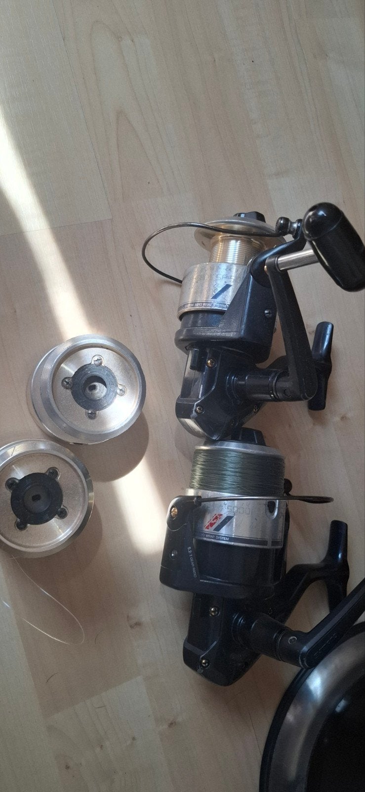 Shimano Spheros 5000 F met 2 gouden reservespoelen, Ophalen, Gebruikt, Molen