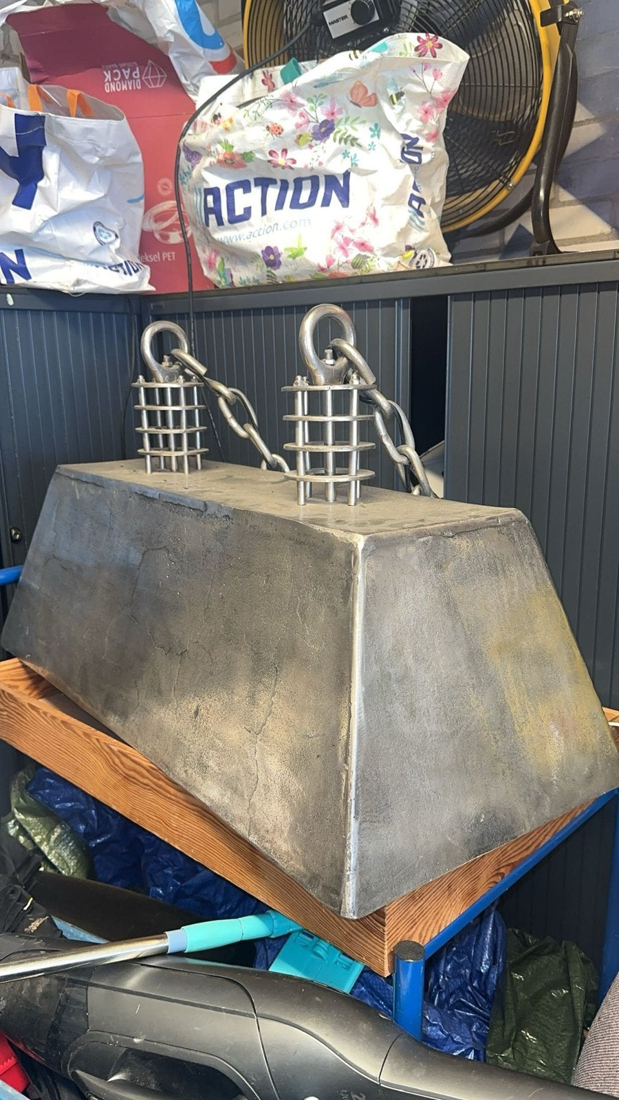 Industriële hanglamp/eettafellamp, Ophalen, Gebruikt, Metaal, Minder dan 50 cm